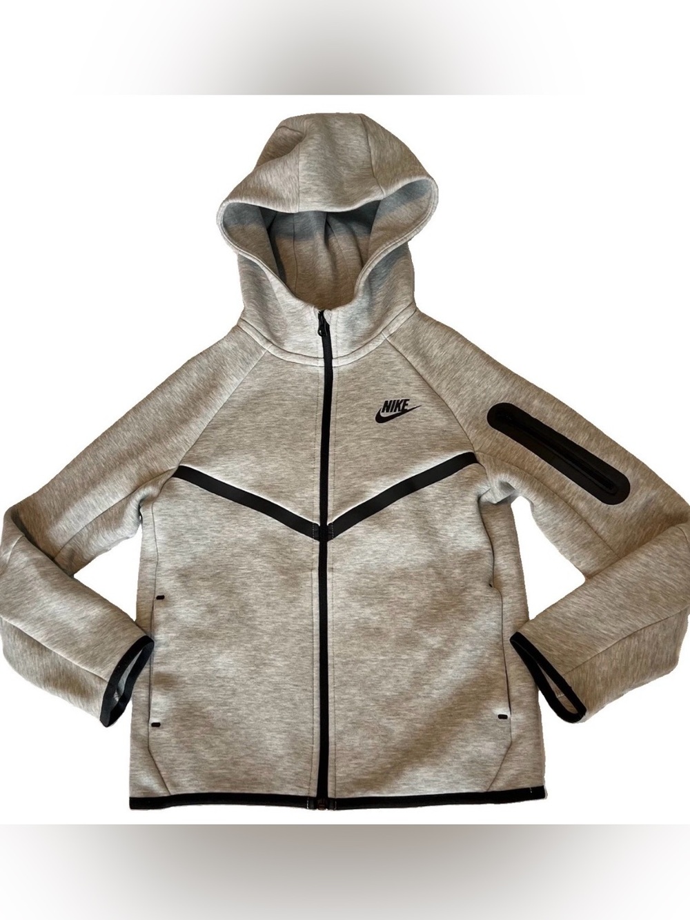 EUC Nike Tech Fleece Hoodie Size M Grey Full Zip Sportswear Jacket HV5867-063